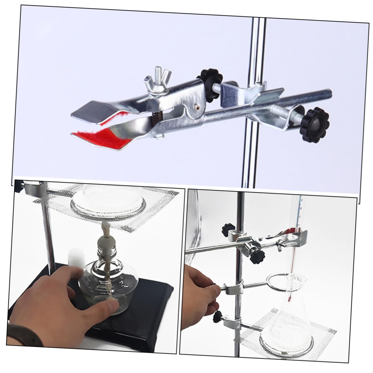 POPETPOP Support à Pince Support Annulaire Porte-entonnoirs Matériel De Laboratoire Acier Inoxydable