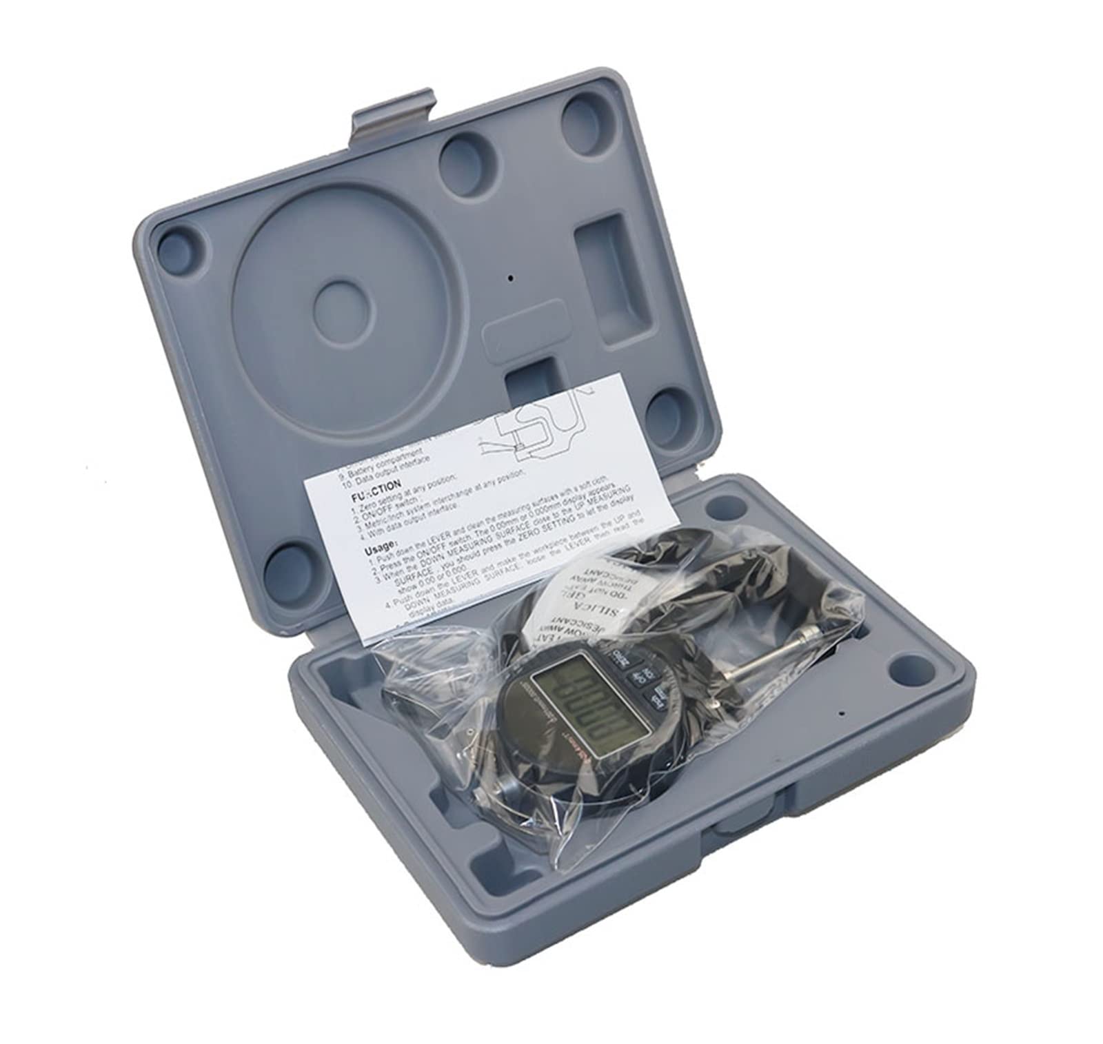 Mikrometer-Set, 0,01 mm /,001 elektronische Dicke von 12,7 25,4 digitaler Mikrometermikrometermarkermikrometro -Dicke Tester für Heimwerker/Haushalt(0-25.4mm 0.01mm)