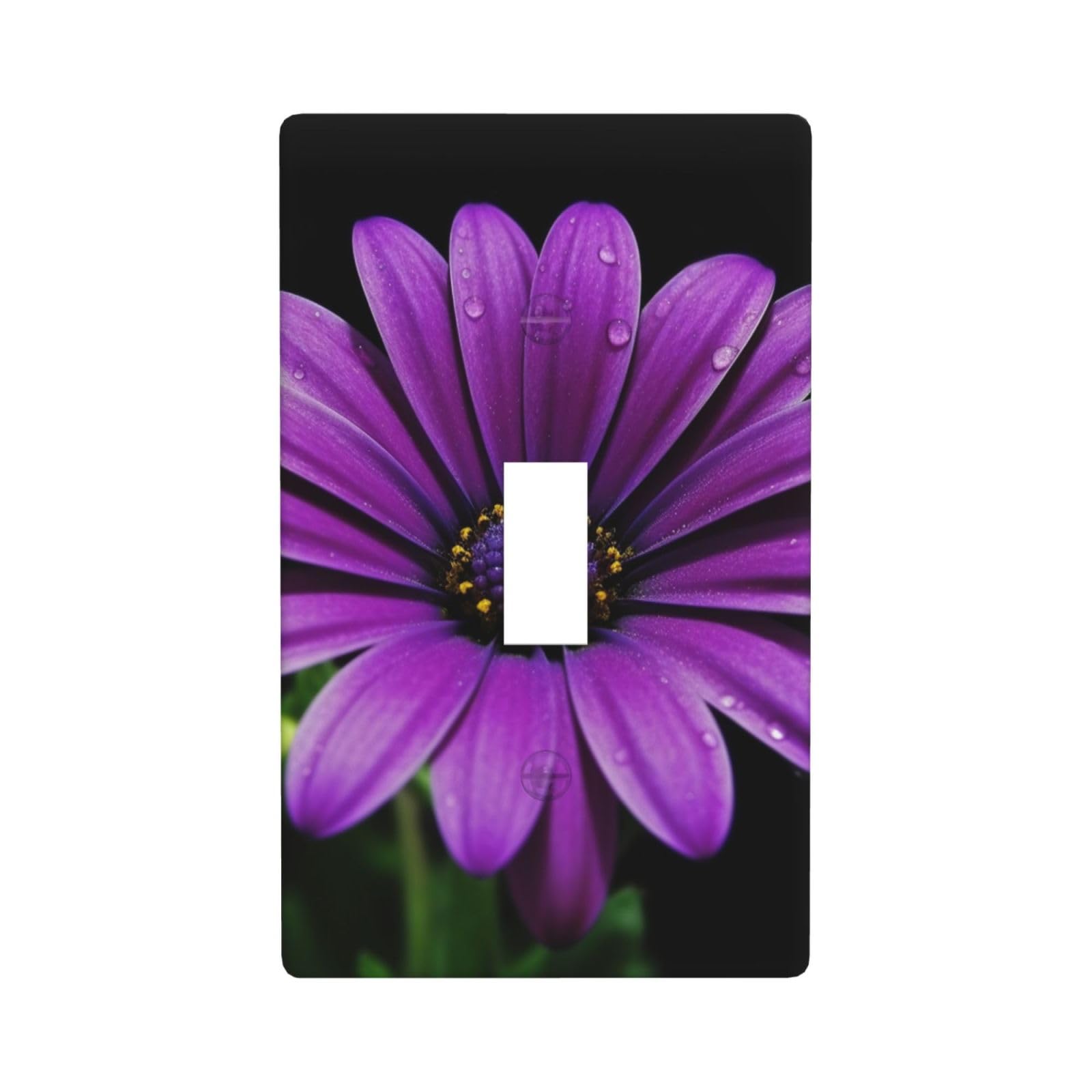 Nonhai Purple Daisy Decorator Wall Plate Cover Single Toggle Light Switch Cover Wallplates Blank Electrical Rocker Switch Plate Covers For Electrical Outlets Decorative 1 Gang 4.5" X 2.76"