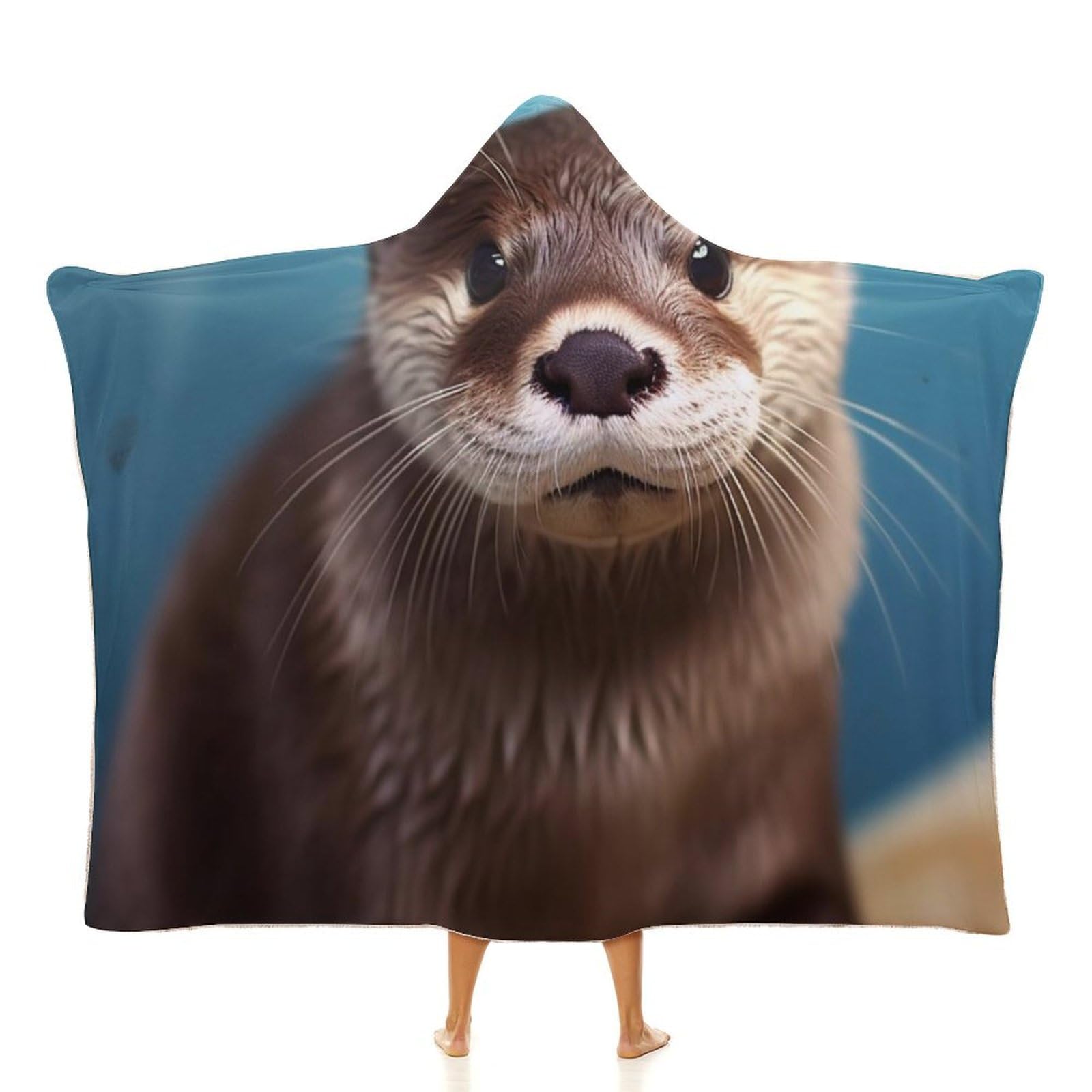 Couverture à capuche loutre : le cadeau idéal pour voyage et canapé
