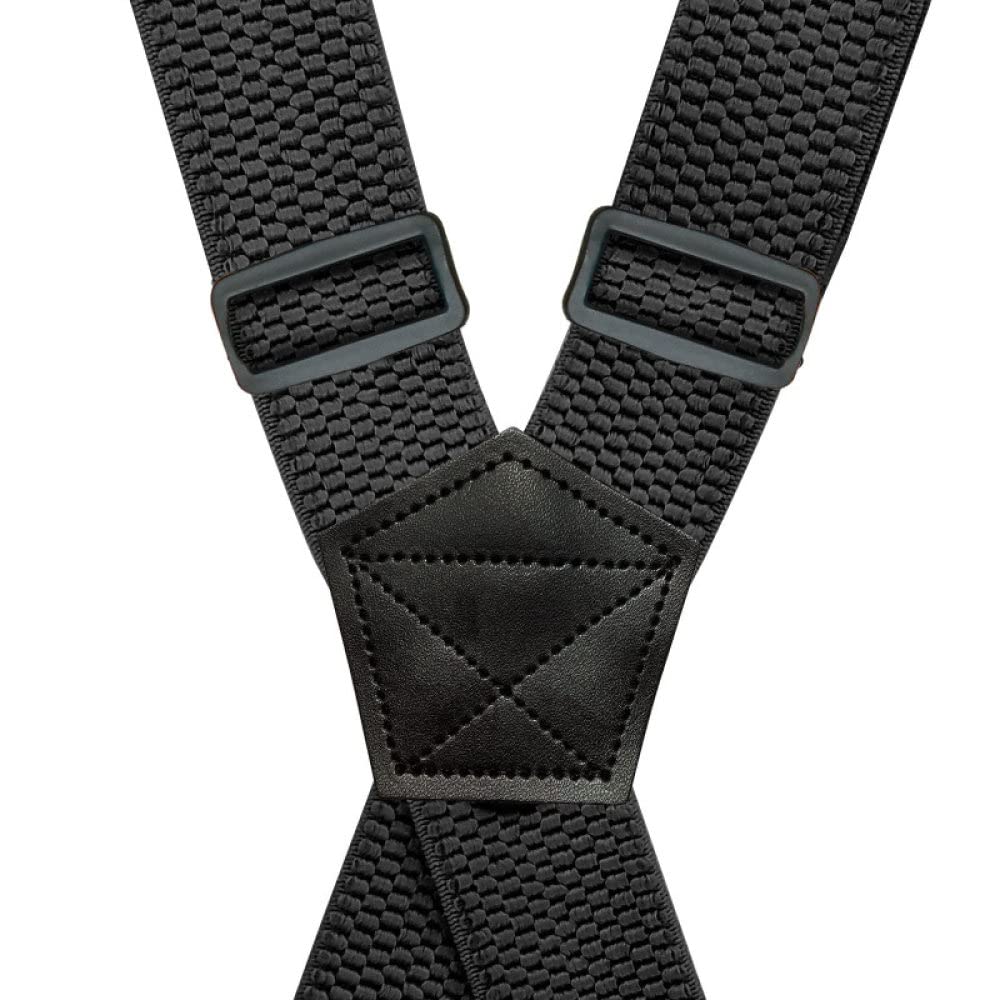 Hombres Tirantes Tirantes， Tirantes de trabajo resistentes unisex for hombre y mujer, en forma de X de 3,8 cm de ancho con 4 ganchos giratorios, tirantes elásticos ajustables for pantalones de snowboa