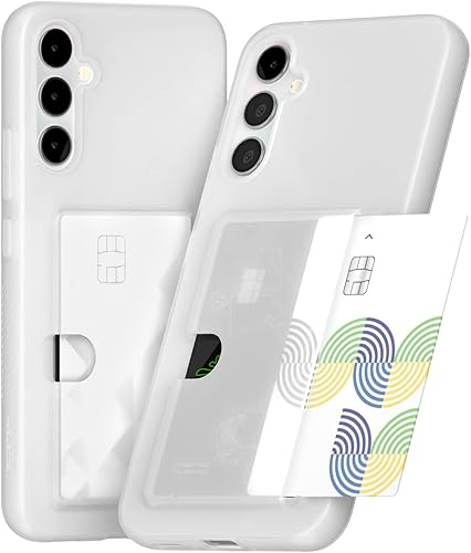 GOOSPERY Rail 2 - Funda para tarjetas con tarjetero compatible con Galaxy A34 5G silicona ligera + protección suave Soporte para tarjetas de