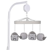 Hedgehog Baby Crib Mobile with Music&comma; Crib Mobile Arm Fits Standard Crib Rail