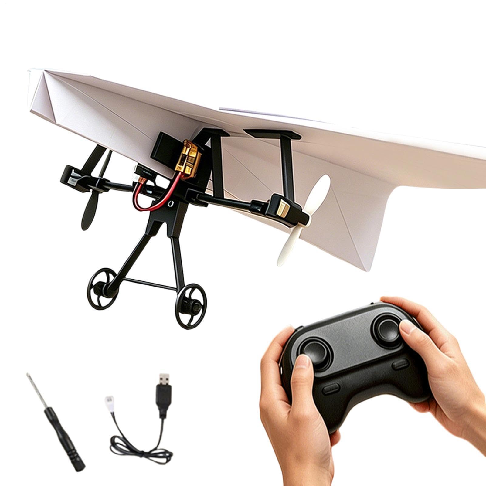 Generico Kit Motore per Aereo di Carta RC - Giocattolo Aereo Elettrico,Giocattoli Da Esterno Per Bambini - Per Ragazzi Ragazze Spiaggia Campeggio Scuola Compleanno Giardino Prato Picnic