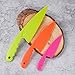 8 Pcs Kid Plastic Kitchen Knife Set for toddler, Toddler’s Cooking Knives Children's Safe Cooking Chef Nylon Knives for Fruit, Bread,Cake,Salad,Lettuce Knife