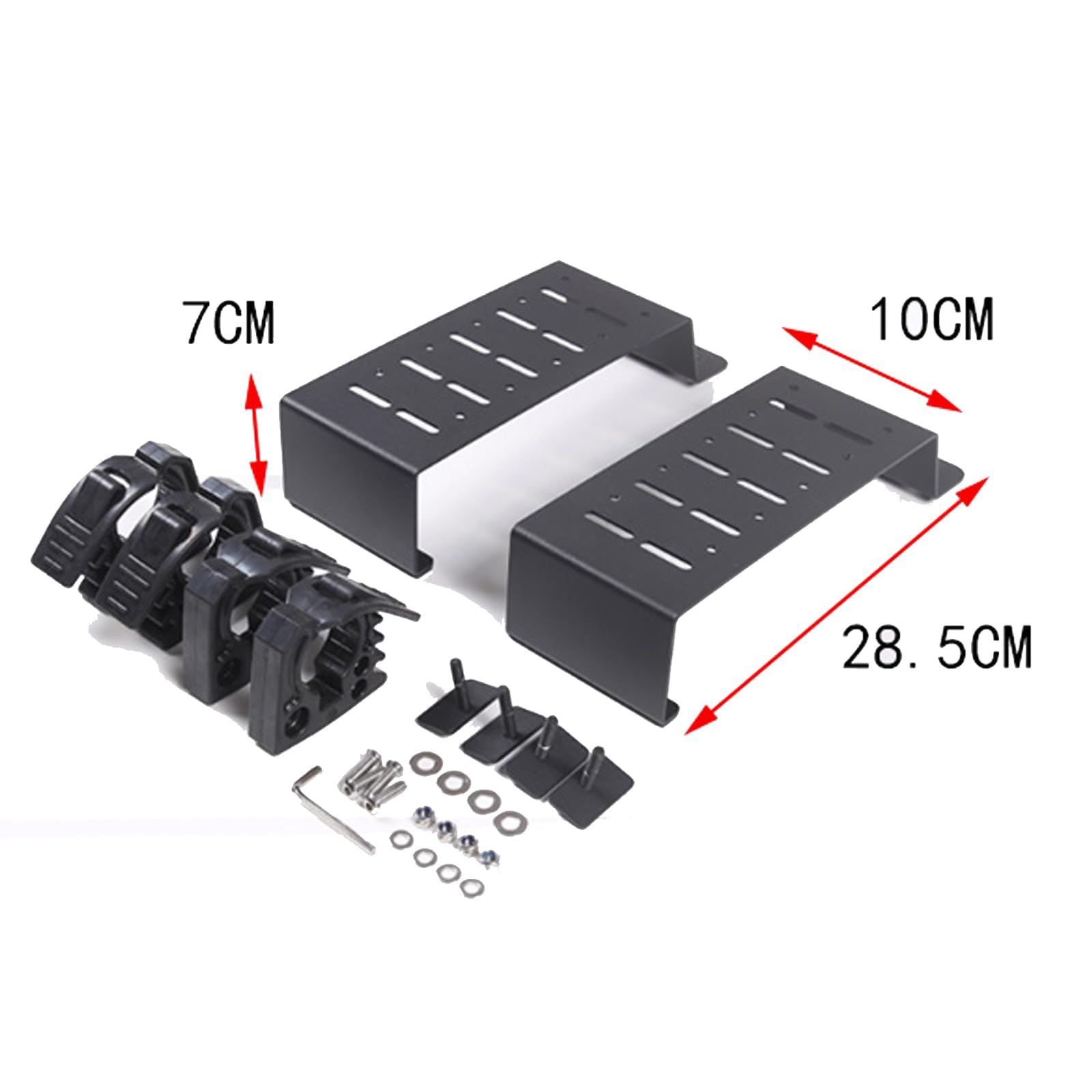 Carbon Steel Tool Carrier,Shovel Clamp Grip Holder Kit,Compatible with Toyota Tundra 2022 2023 2024,Cargo Trunk Sidebar Tool Holder,Steel Car Sidebar Cargo Net Organizer Holder