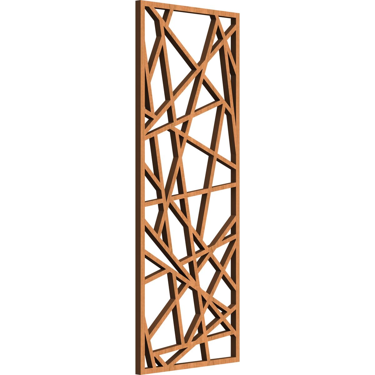 Conway Decorative Pierced Fretwork Wood Wall Panels, 9 3/8"W x 24 3/8"H x 3/8"T, Cherry