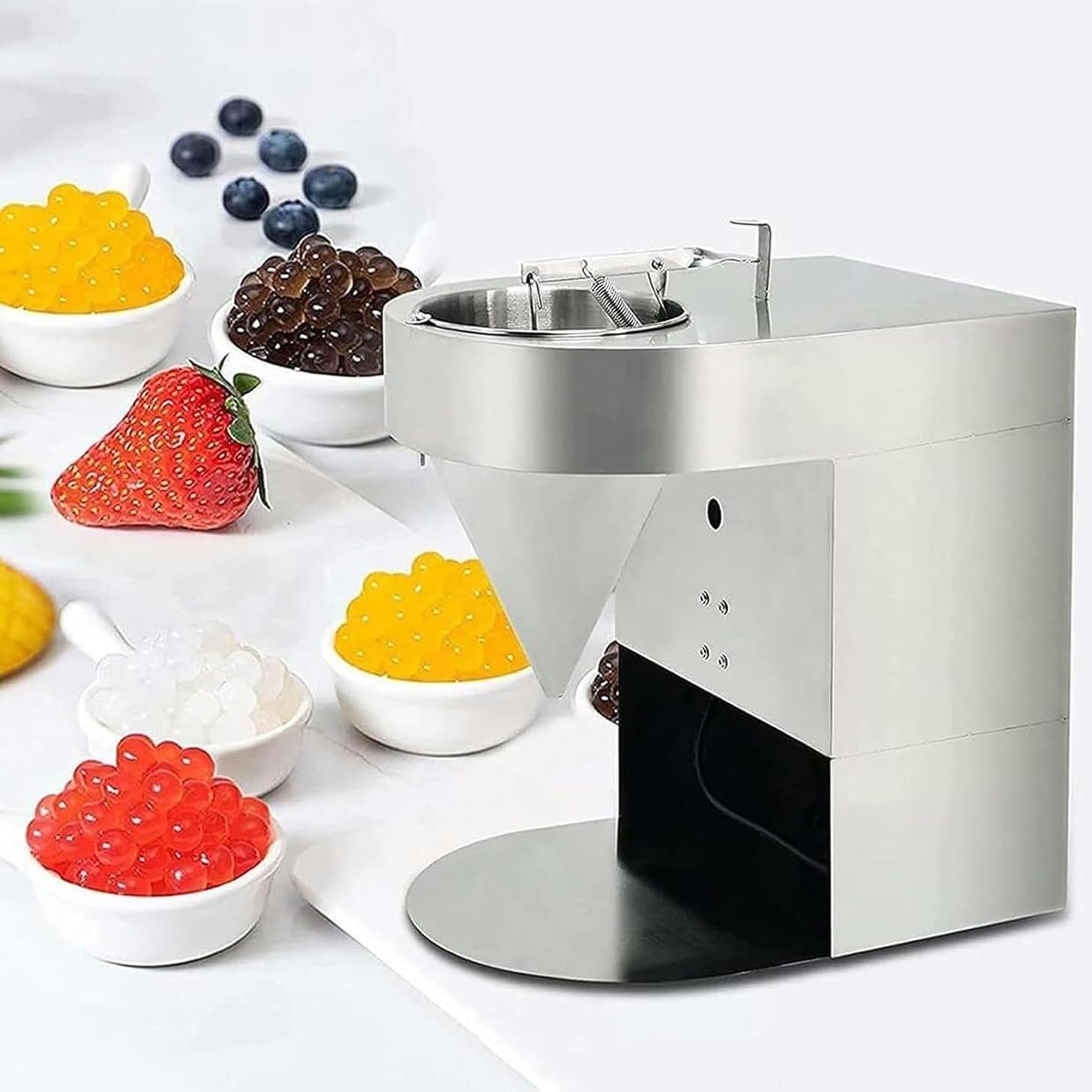 Amazon.com: PLYLAY Bubble Milk Tea Ball Making Machine, 50kg/h Tapioca ...