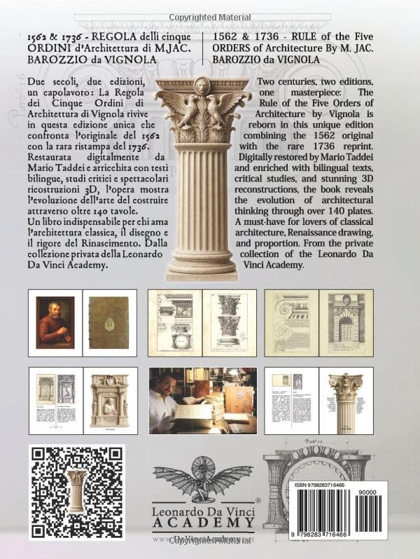 Traité d'architecture Vignola 140 planches pour décorer et étudier le dessin classique