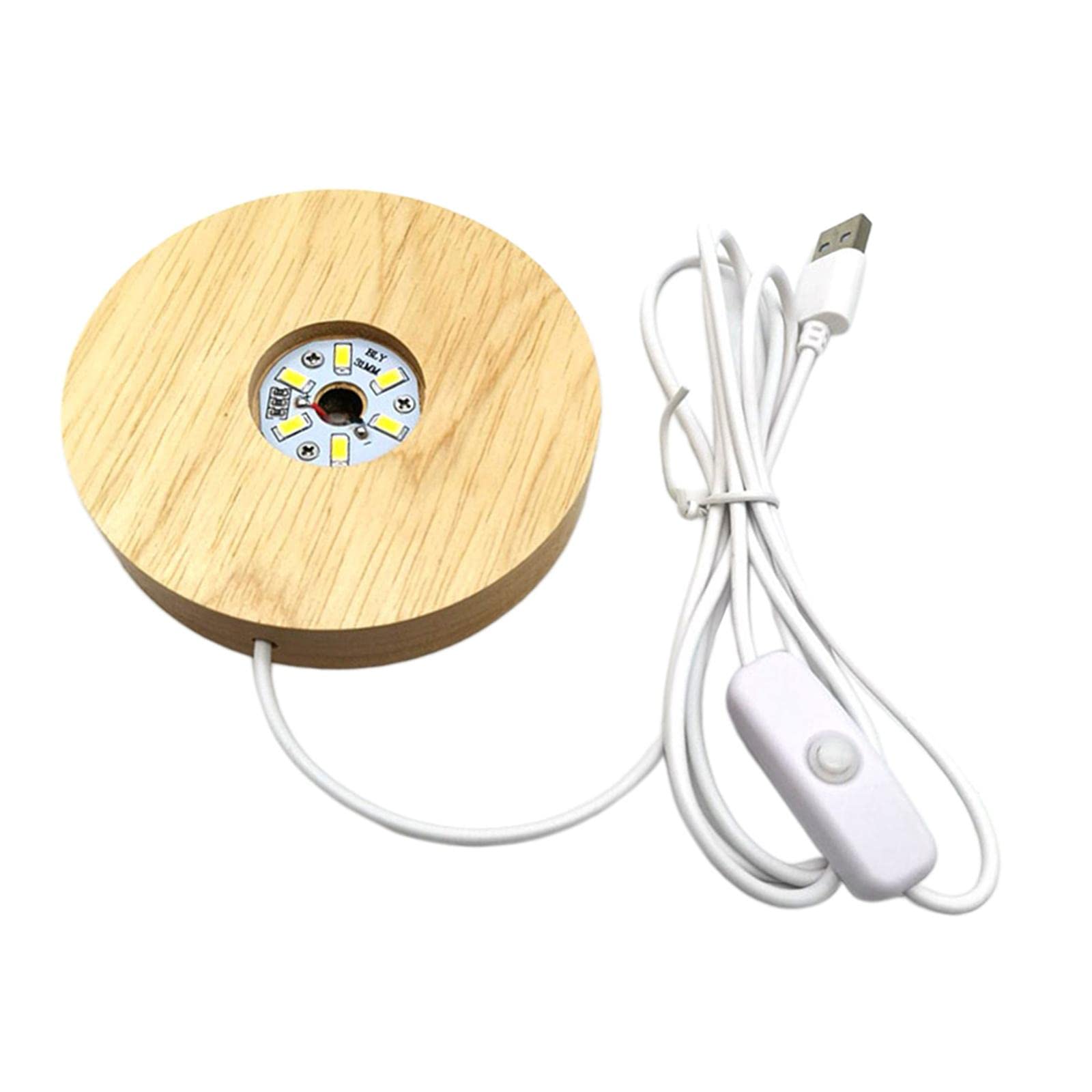 Enakshi® Lighted LED Light Base Acrylic Display Lamp for Crystals Ball Art Crafts 100mm_White Light|Home & Garden | Lamps, Lighting & Ceiling Fans | Night Lights-image-17