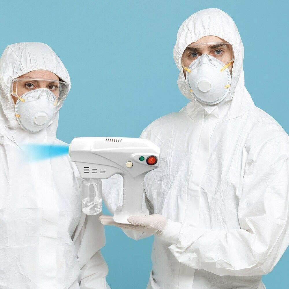 REMYS ULV Fogger, Disinfezione Medica Blu Light Nano Stew Spray Gun Electric ULV Spruzzatore Portatile Ultra Low Atomizer Disinfezione Spruzzatore per Ufficio, casa, Auto
