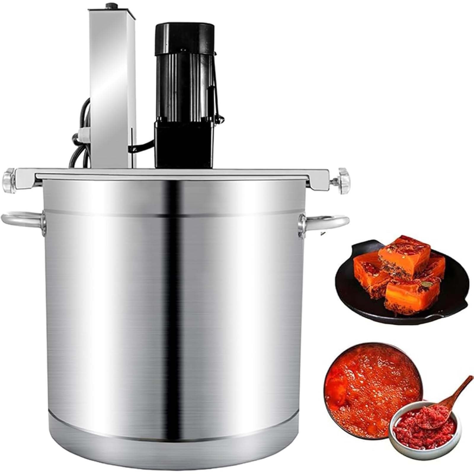 Batidora Comercial Para Salsas, Mezclador De Mermelada Con Motor De Alto Par Y Calentamiento Uniforme, Para Restaurantes, Para Preparar Rellenos, Diámetro De Olla De 30-60 Cm(50cm/85L)