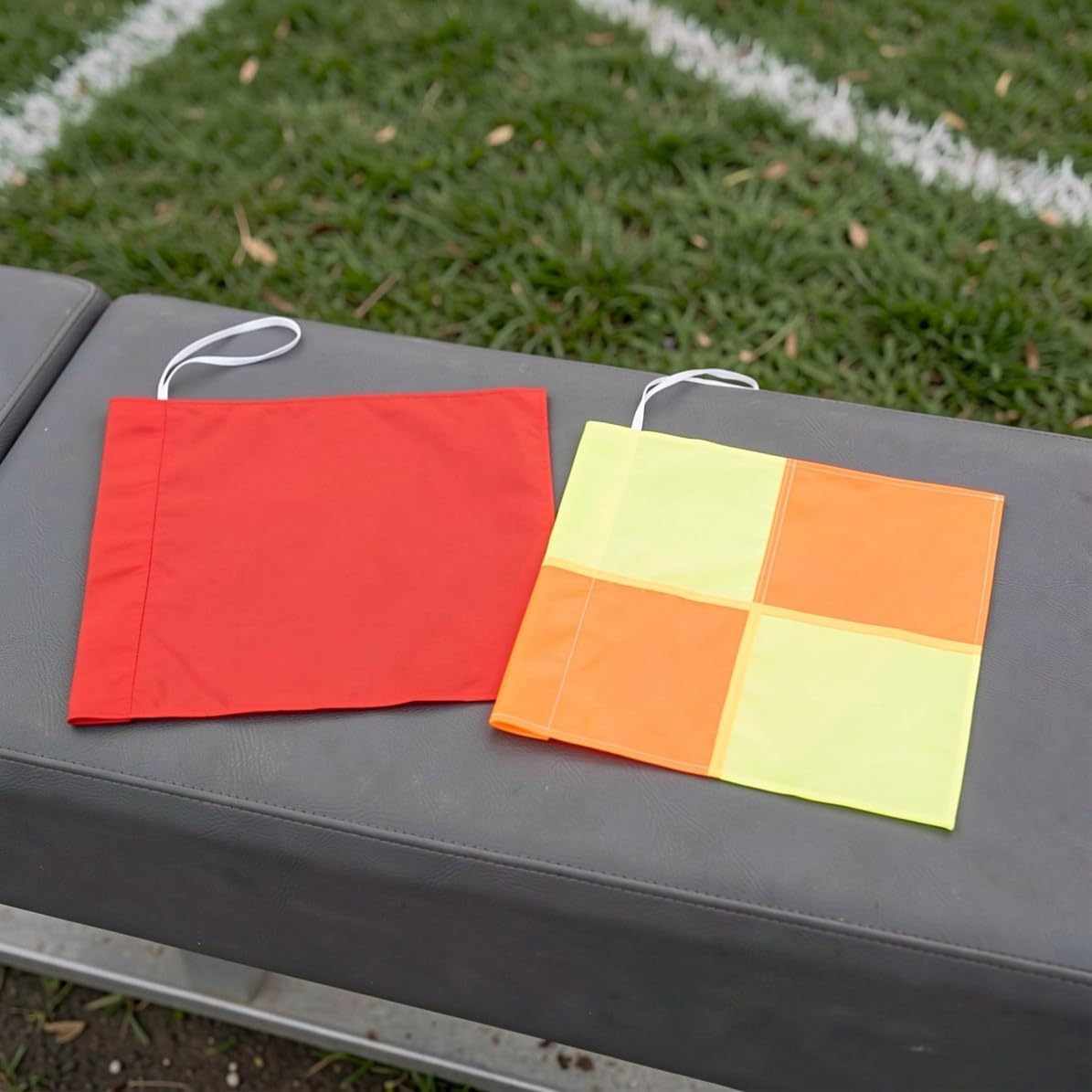 4pcs Replacement Referee Flags for Soccer, Polyester Corner Markers