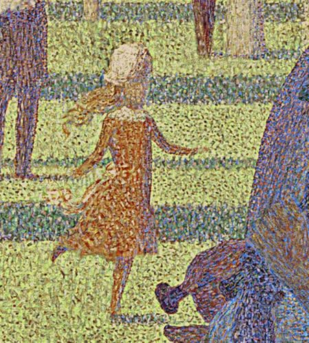 Impresión artística en lienzo Seurat 60x90cm con acabado premium