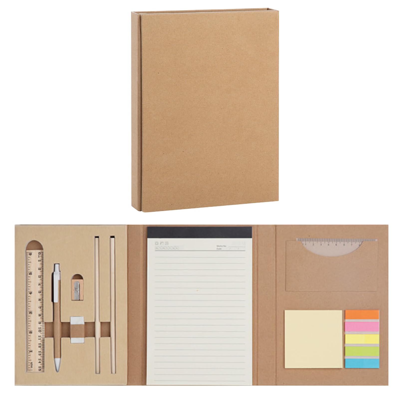 Set Scrivania con Notes Personalizzati, Gadget Aziendale Promozionale per Aziende e Omaggi a Clienti di Fine Anno, Fiere, Marketing ed Eventi Pubblicitari | PH615 (20)
