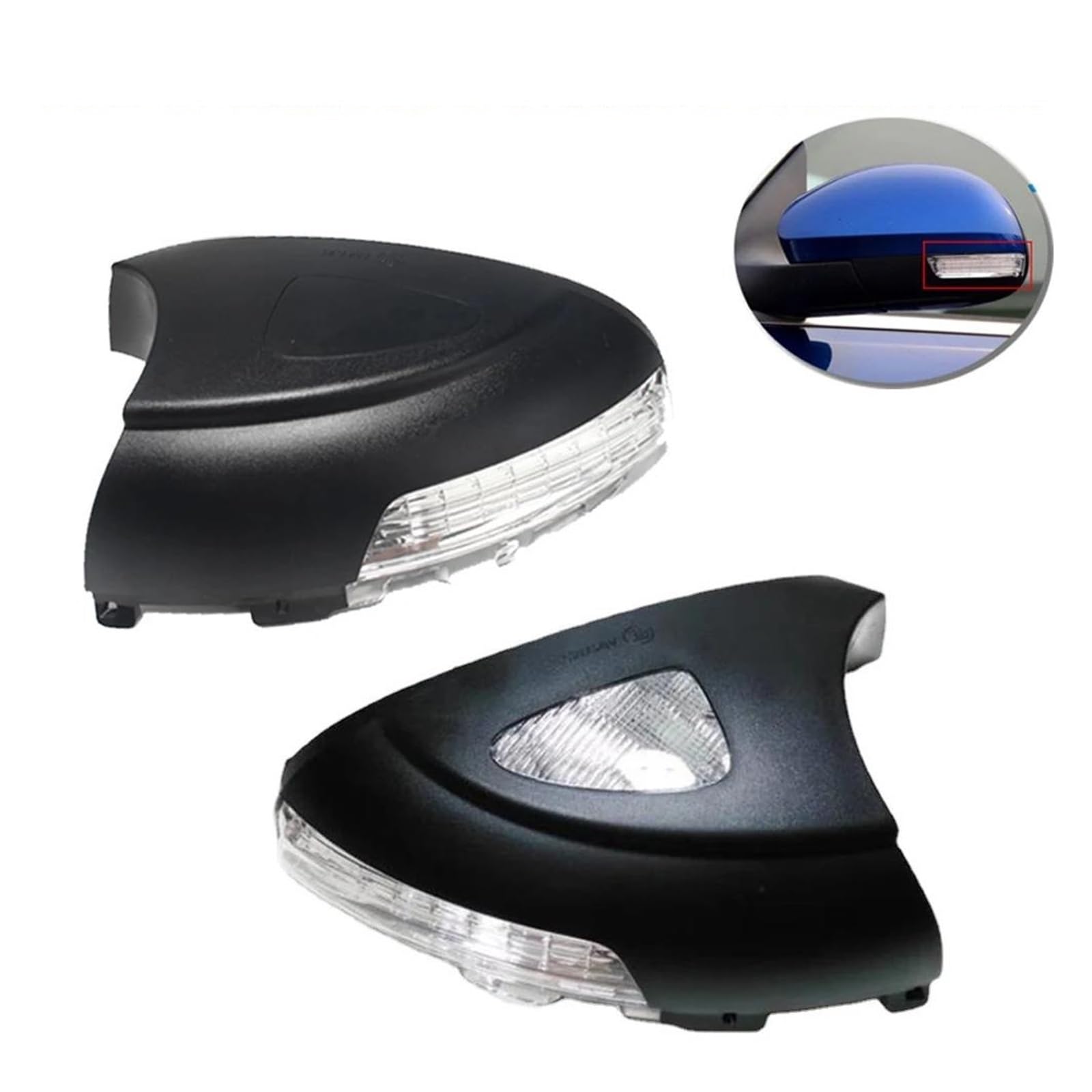 Generico Spia Luminosa Per VW Per Tiguan 2010 2011 2012 2013-2018 Luci Posizione Per Auto Specchietti Retrovisori Indicatori Direzione Coperture Per Laterali Indicatori Direzione Laterali(Pair)