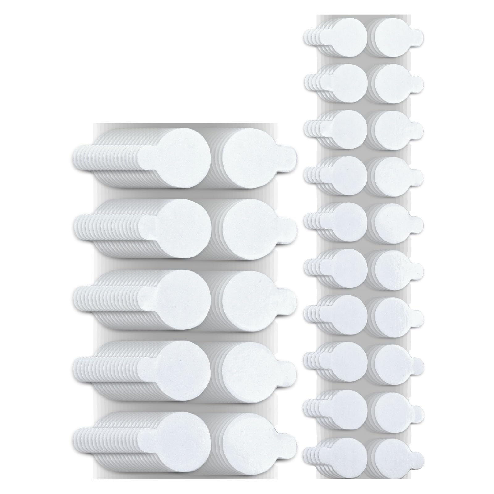 JIEHENG 300Pcs Double Sided Dot Stickers,0.8",0.4" Adhesive Dots(10mm+20mm)