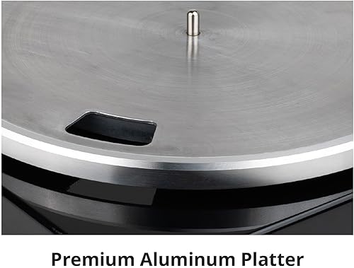 Miniatura 6 de TT-1BTW - Tocadiscos de transmisión por correa con USB, Bluetooth y cartucho AT-VM95E actualizado, reproduce discos de vinilo de 33-1/3 y 45 RPM,