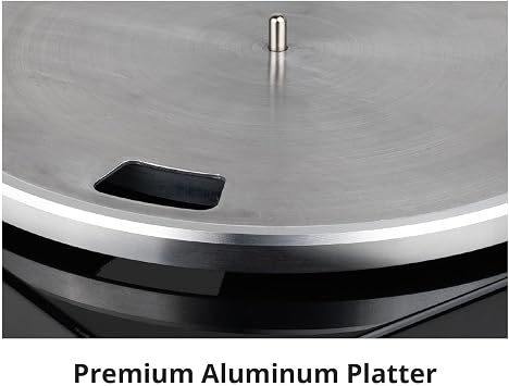 TT-1BTW Belt Drive Turntable with USB, Bluetooth, and Upgraded AT-VM95E Cartridge - Plays 33-1/3 and 45 RPM Vinyl Records, Premium Aluminum Tonearm and Platter, Anti-Resonance, Record Player
