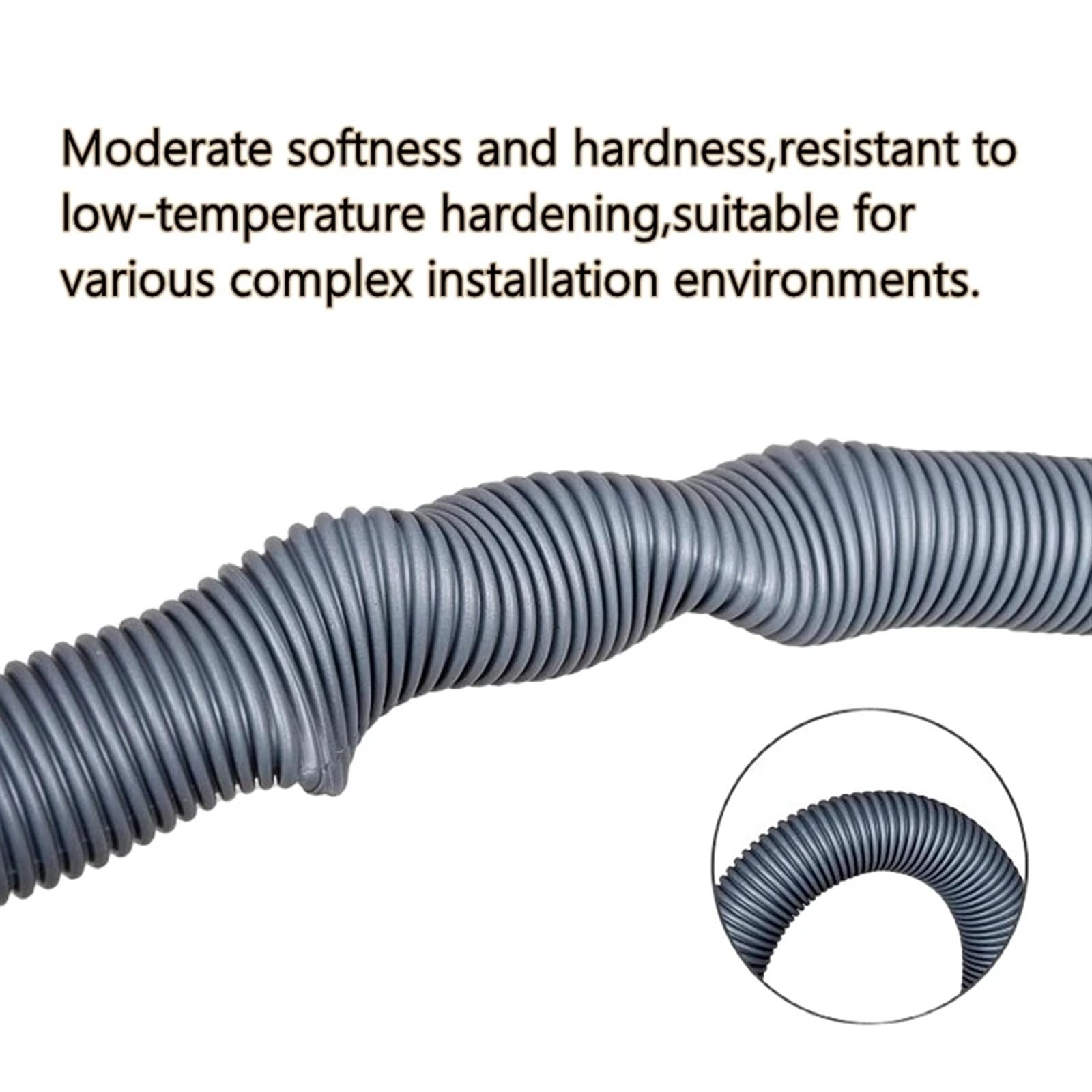 Tubo De Desagüe Lavadora 1 unidad de manguera de drenaje corrugada de 1 a 10 m de longitud con diámetro interior de 16/20/32 mm, tubo de salida de drenaje, manguera de entrada de agua for lavadora de