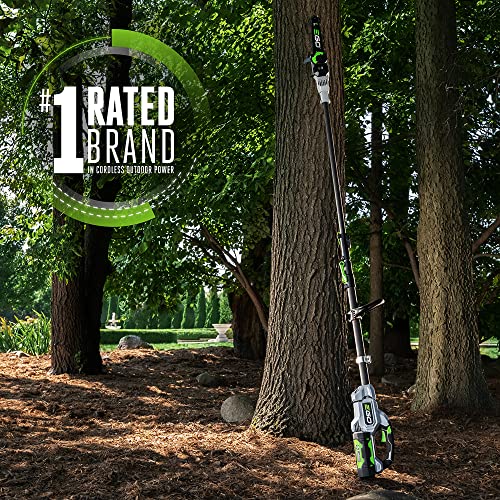EGO Power+ Pole Saw, Cordless Electric Pole Saw for Tree Trimming with Telescopic LED Cut Line Indicator, Includes 56V 2.5Ah Battery and Charger - PS1001
