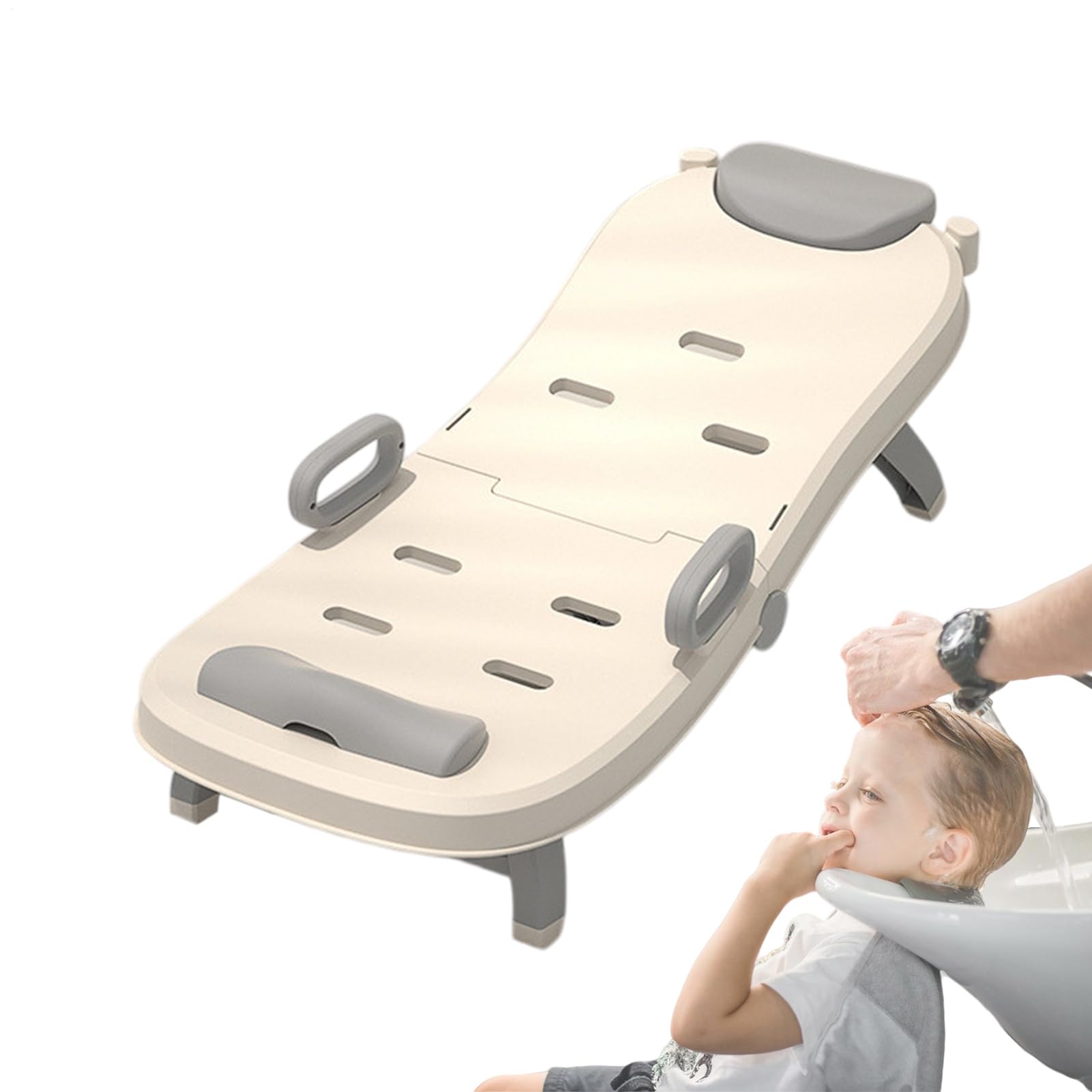 Haarwaschsitz für Kleinkinder, Shampoo-Stuhl für Kleinkinder | Verstellbares Haarwasch-Liegebett für Kinder,Tragbarer Baby-Shampoo-Liegestuhl, faltbarer Kopfhaarspüler für für den Heimgebr