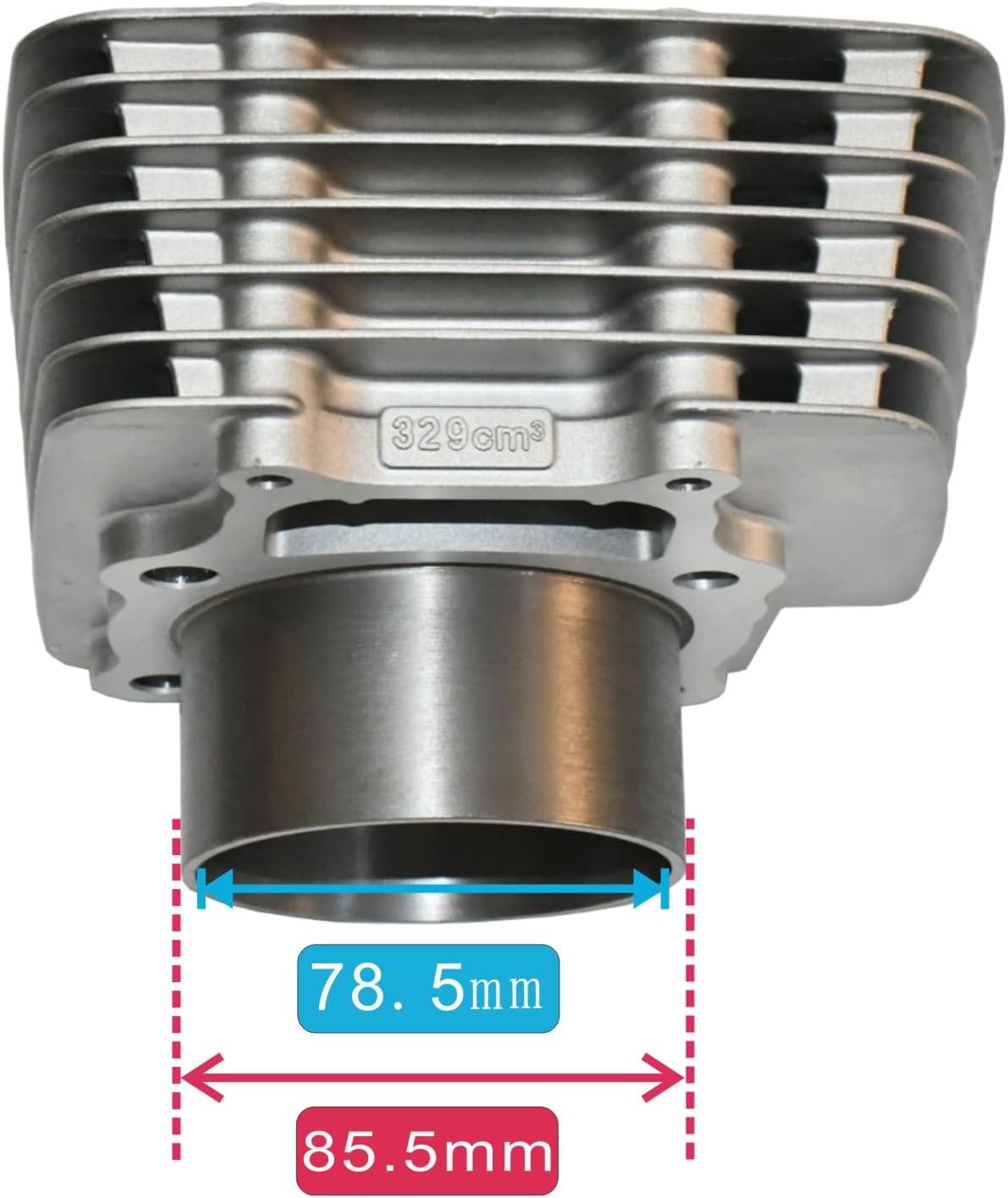 Tupo 329cc 78.5mm Cylinder Piston Ring Gasket Top End Rebuild Kit Compatible with Honda TRX 350 TRX350FE TRX350FM TRX350TE TRX350TM Rancher 350 2000-2006