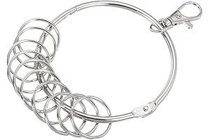 PATIKIL 3.2'' Dia Key Organizer Keychain, Premium Quality Key Organizer Holder with...