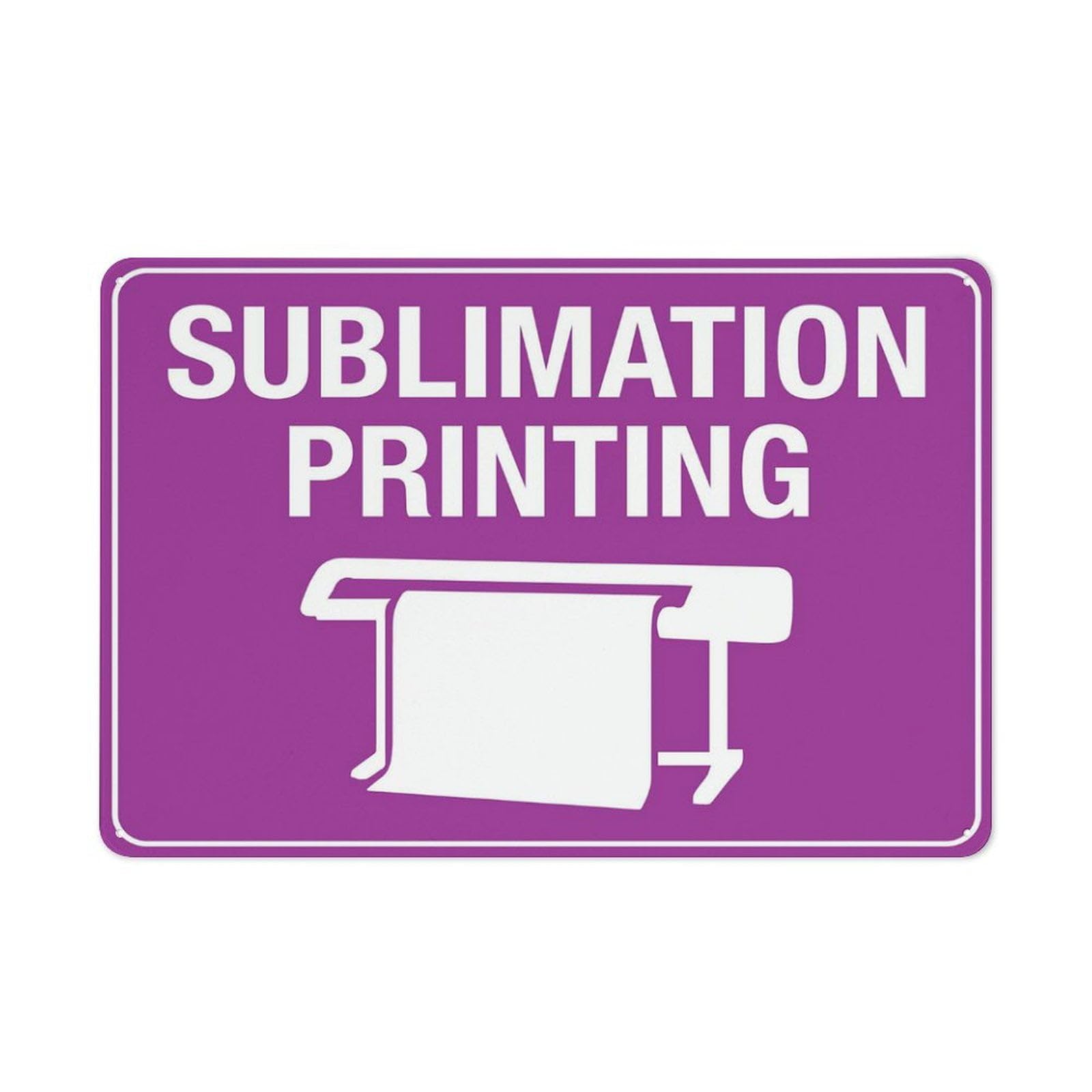 peiyeety Sublimation Printing Aluminum Sign 8"x12" UV Ink Printed for House & Business​