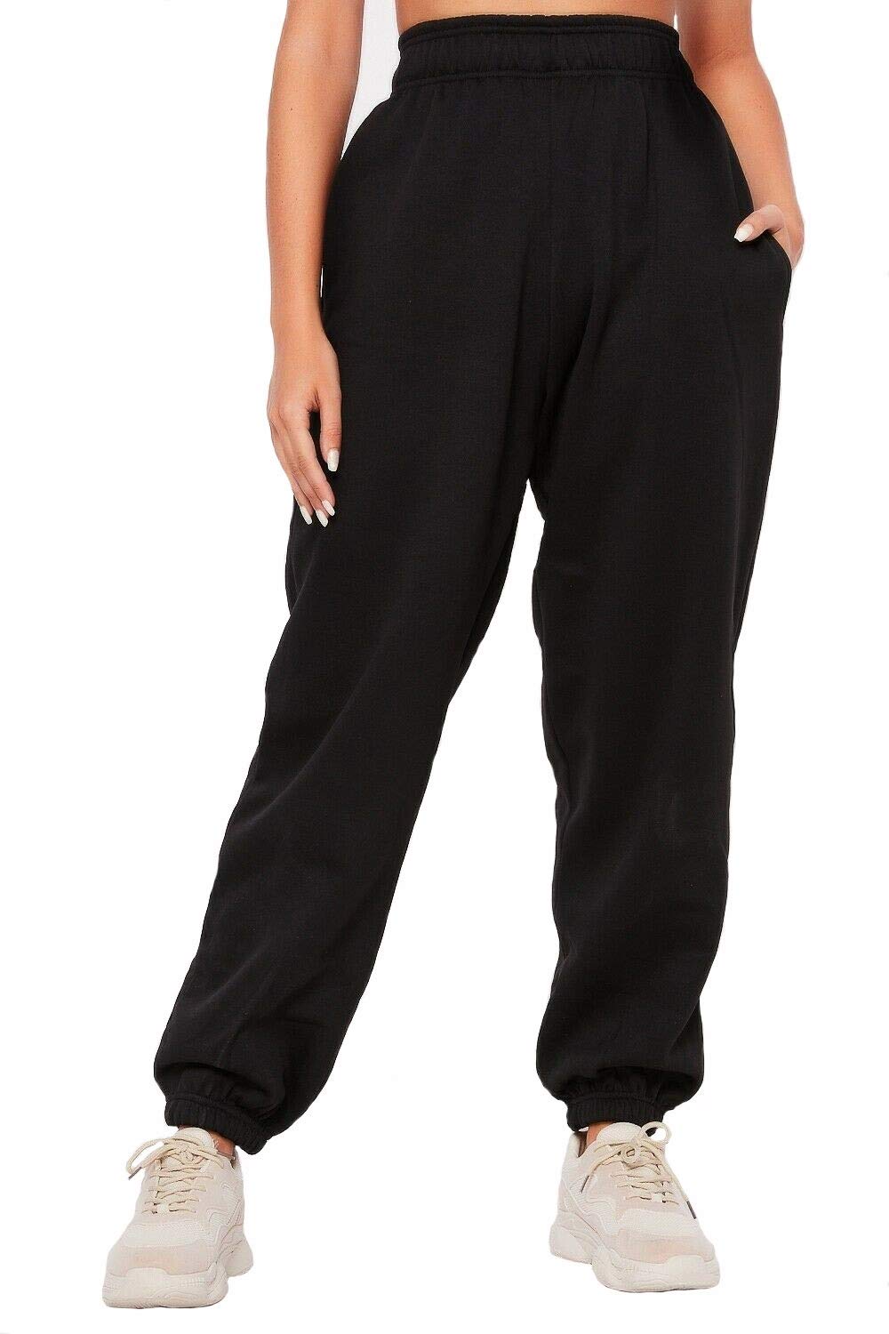 MISS BOHO CHIC Womens Casual Oversized Jogging Joggers Ladies Cuffed Tracksuit Bottoms