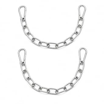 Gate Chain Lock 2 Pack, 4mm Stainless Steel Fence Gate Lock, 20 Inch