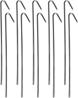 Vista 11 de Pinnacle Mercantile Paquete de 60 Estacas de Jardín de Metal para Vallas de Jardín, Ganchos para Vallas, Estacas para Decoración de Navidad, Hechas