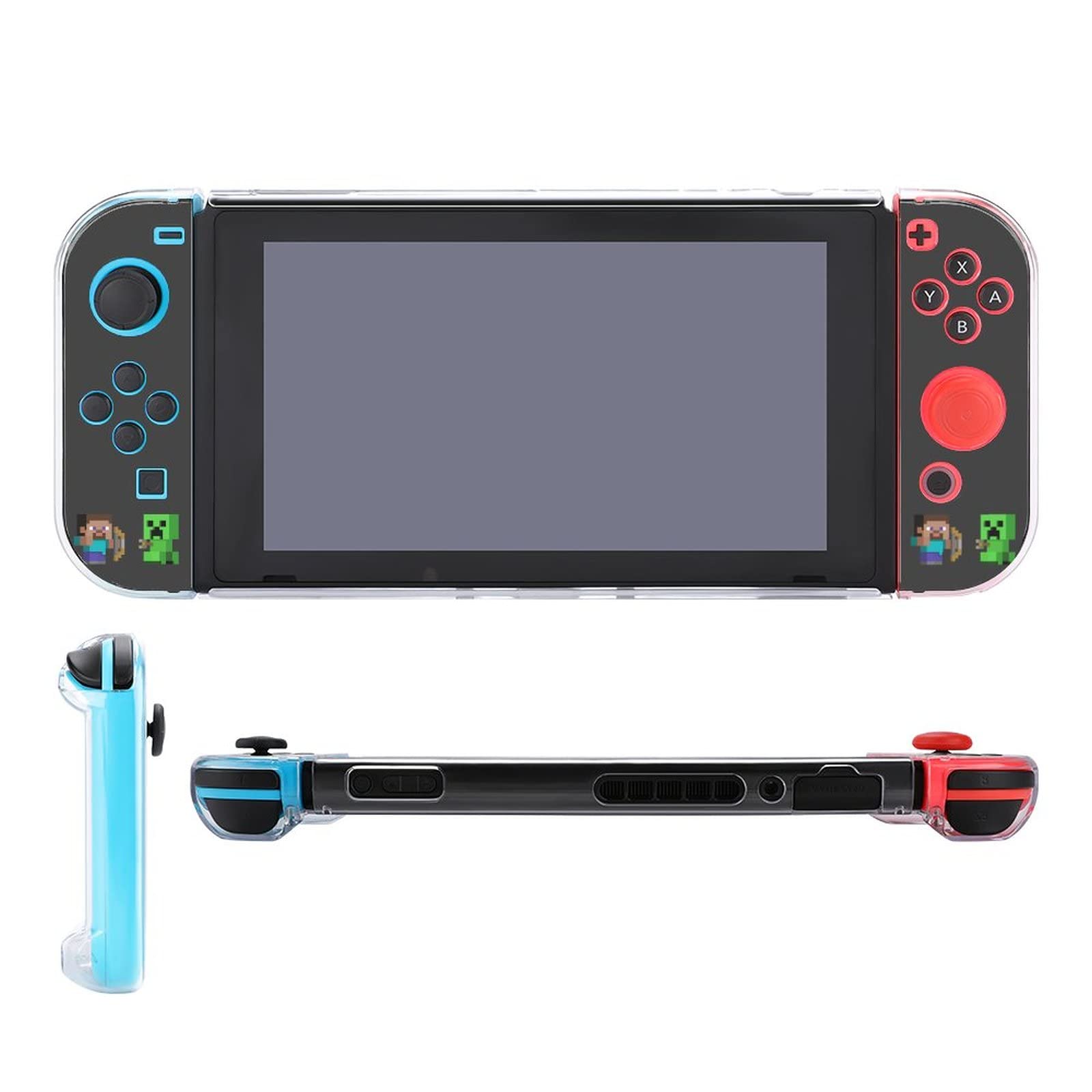 Switchライト　ブルー　マイクラケース　ハードカバー　充電器付き Switchライト ブルー マイクラケース ハードカバー 充電器付き