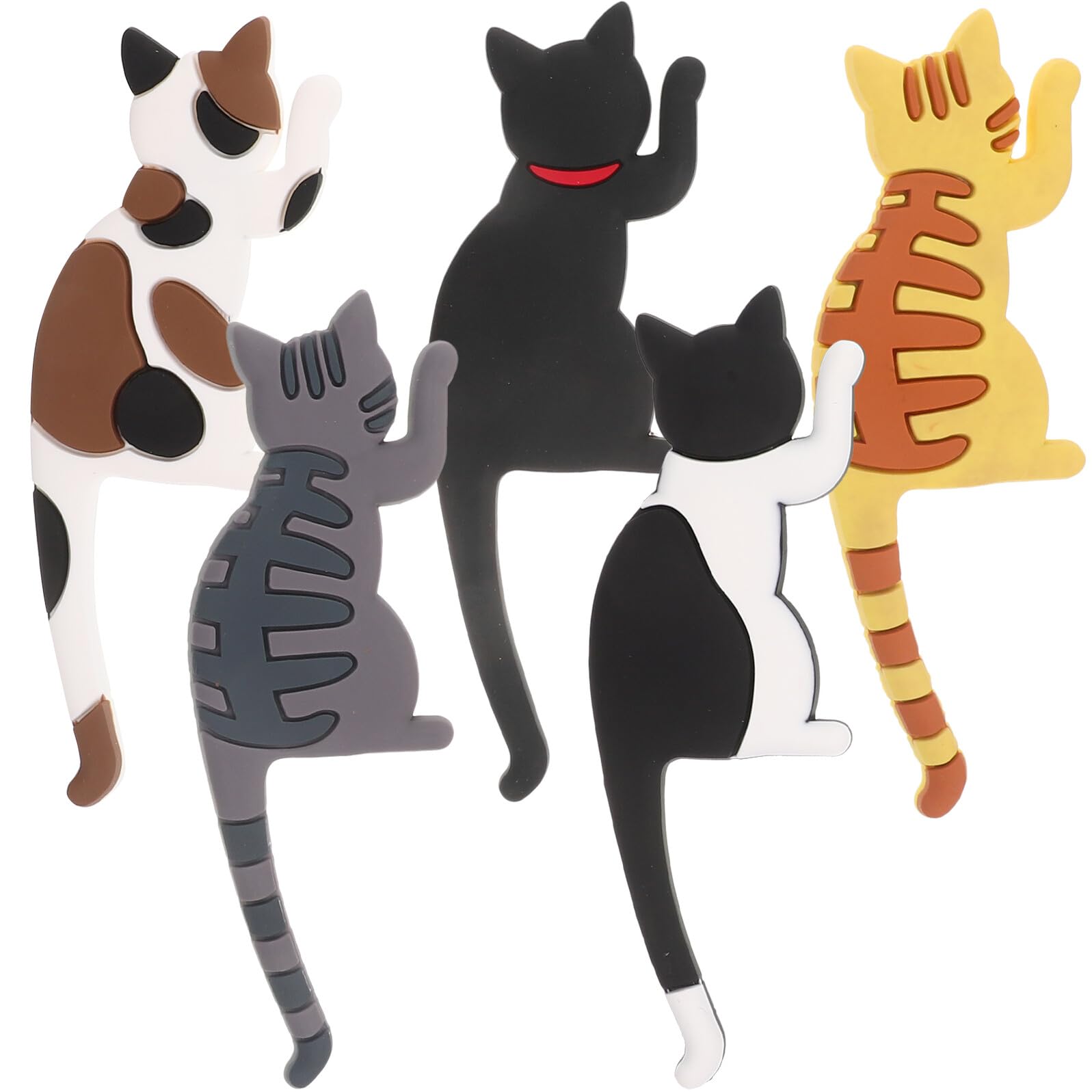 Crochets magnétiques de chat mignon pvc gain de place pour decoration maison