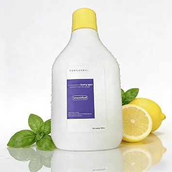 Floor Cleaner, 1 Bottle 930ml Lemon Basil Scented Cleaning Liquid, No-Residue Quick-Dry Formula, Compatible with Narwal Freo/S20/S30 Pro Suitable for All Floor Types