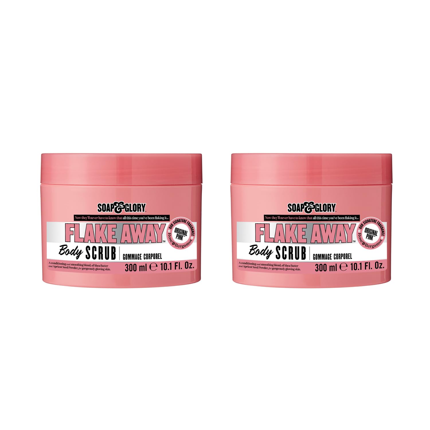Soap & Glory And Flake Away Body Scrub 300ml (Pack Qty 2)