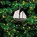 Wooden Decorative Sailboat Model – Nautical Coastal Boat Décor for Home, Beach House, Shelf or Tabletop Display