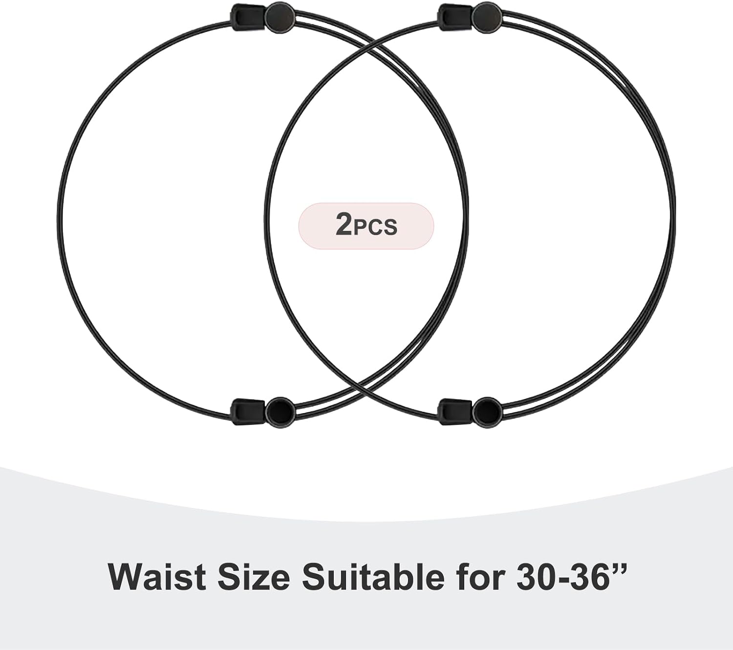 Syn-zer 2 Pcs Shirt Tuck Band for Women, Adjustable Crop Tuck Belt - Elastic Waist Band to Change The Style & Secure Sweaters & Tops, and Shirts for a Hassle-Free Look