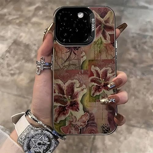 Paekabao Home �ԕ� �X�}�z�P�[�X iPhone�Ή� ���G ���b�h�����[�f�U�C�� �_�[�N�o�b�N�O���E���h (iPhone 16�AMixcolor2)