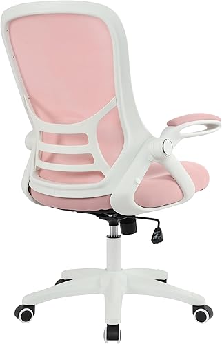 HYLONE Silla de oficina ergonómica con reposabrazos ajustables, silla ejecutiva de malla, sillas de computadora de oficina en casa para largas horas