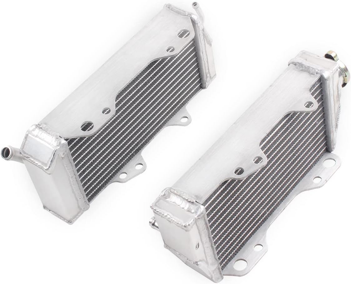Full Aluminum Radiator Compatible with 2002 03 2004 Hon da CR F450R (Left+Right) 2pcs