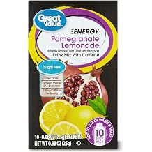 Great Value Sugar Free, Low Calorie ENERGY Pomegranate Lemonade Drink Mix