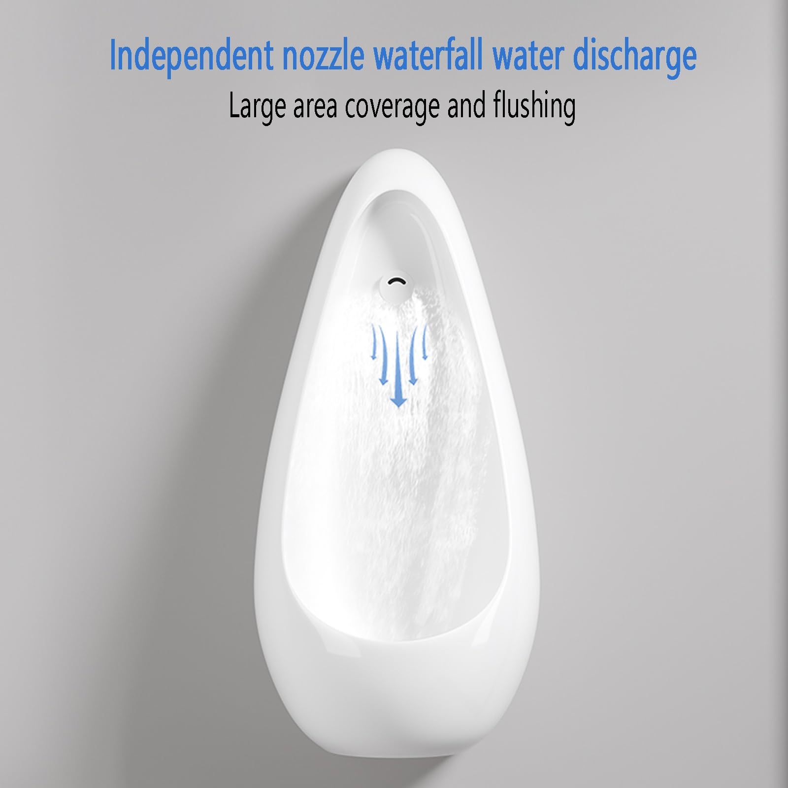 Naścienny męski pisuar oszczędzający miejsce design odporny na zapachy inteligentny czujnik idealny do użytku domowego i hotelowego nowoczesna armatura łazienkowa wydajna i stylowa