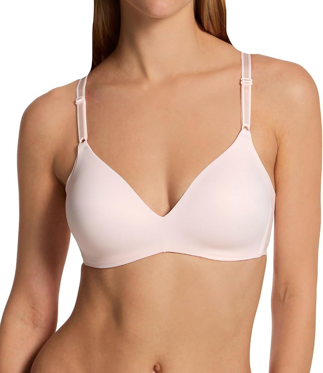 Women's No Side Effects Wire-Free Bra, 1056, Rosewater, 38D