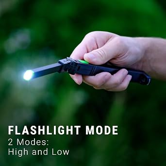 Kodiak The Krank Rechargeable Slim Work Light | 350 Lumen Folding LED Mechanic Light | Magnetic Base & 270-Degree Rotating Head | 1-Hour Fast Charge USB-C Pocket Flashlight