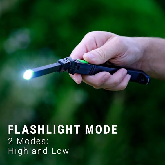 Kodiak The Krank Rechargeable Slim Work Light | 350 Lumen Folding LED Mechanic Light | Magnetic Base & 270-Degree Rotating Head | 1-Hour Fast Charge USB-C Pocket Flashlight