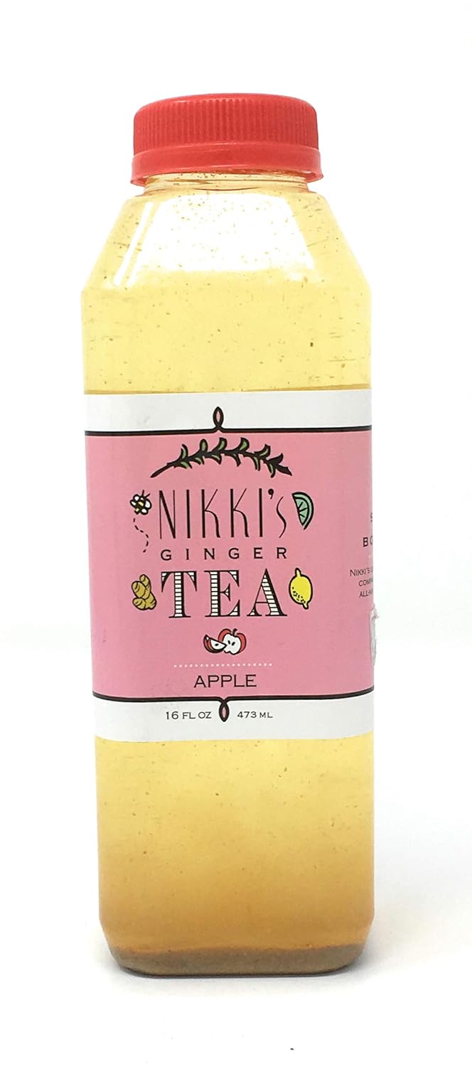 NIKKIS GINGER TEA Ginger Apple Tea, 16 FZ Grocery