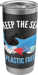 Keep the sea plastic free Design Environment Dolphin Stainless Steel Insulated Tumbler