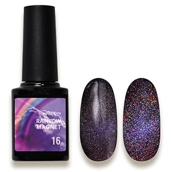 Amazon | レインボーマグネット ジェルネイル カラージェル