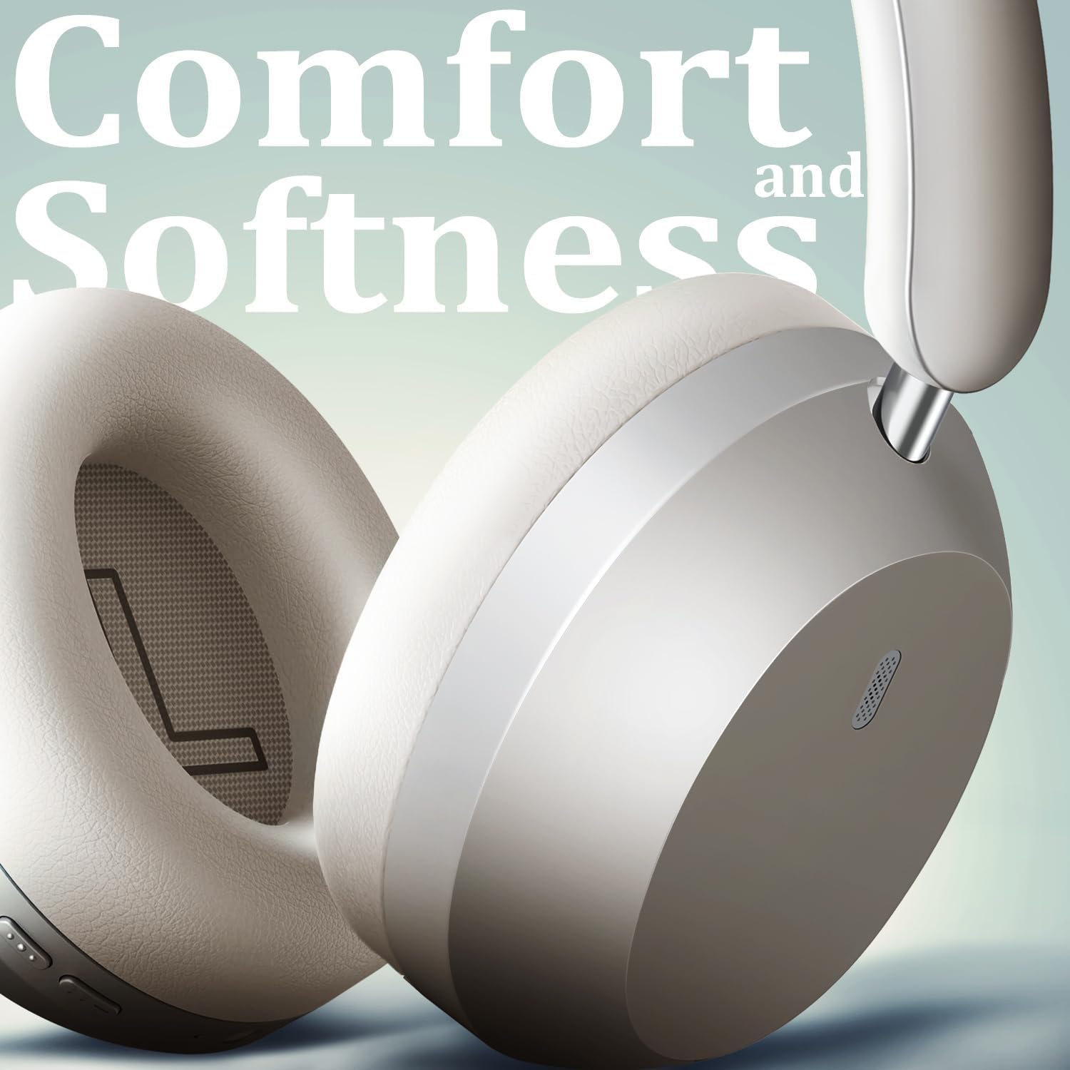 Wentronic Y04 - Auriculares inalámbricos Bluetooth sobre la oreja, sumérgete en cada ritmo con cancelación activa de ruido y sonido de alta resolución, tiempo de reproducción de 48 horas, almohadilla